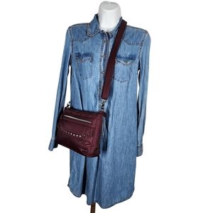 LUG PACER CROSSBODY WITH STUD DETAIL